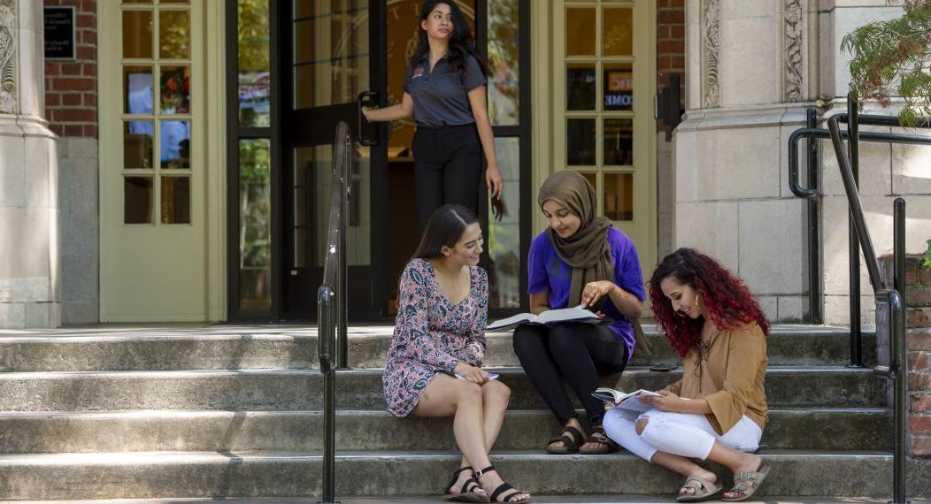 Students on campus